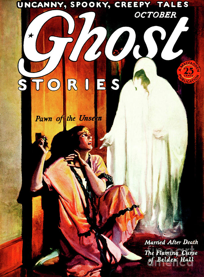 Ghost Stories Magazine - October 1926 Photograph by Sad Hill - Bizarre Los Angeles Archive