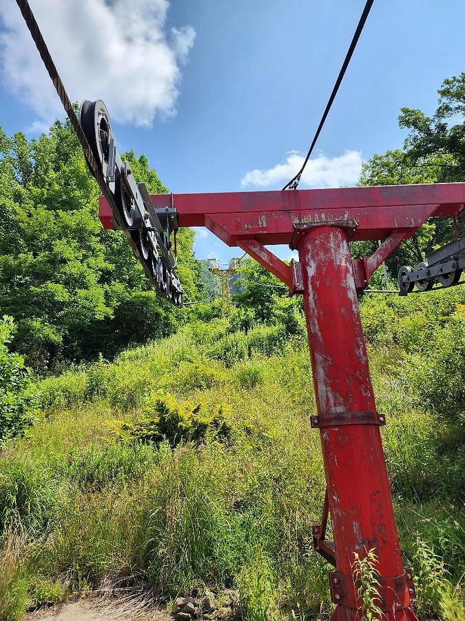 Train Photograph - Ghost Town Chair Lift by Laurie Perry