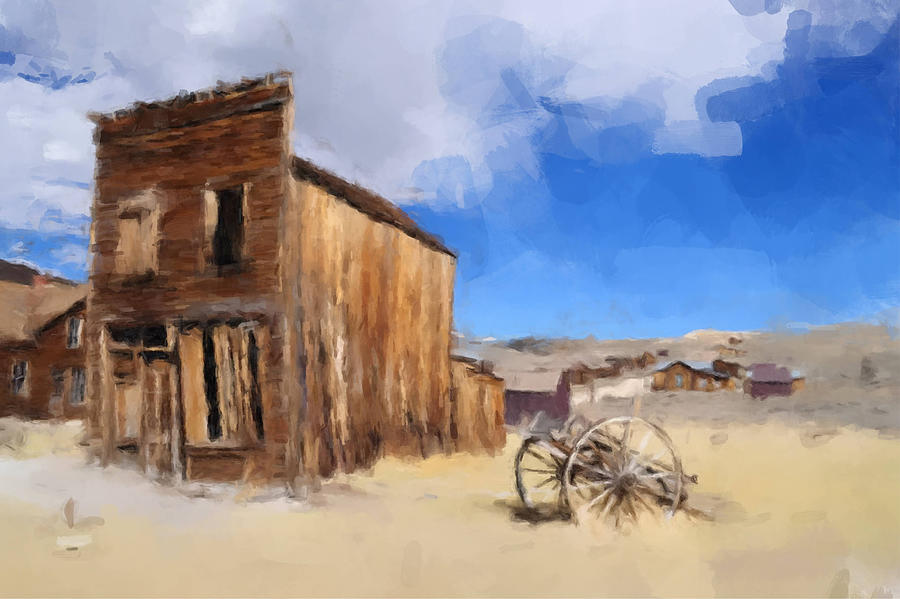Ghost Town Painting by Gary Arnold