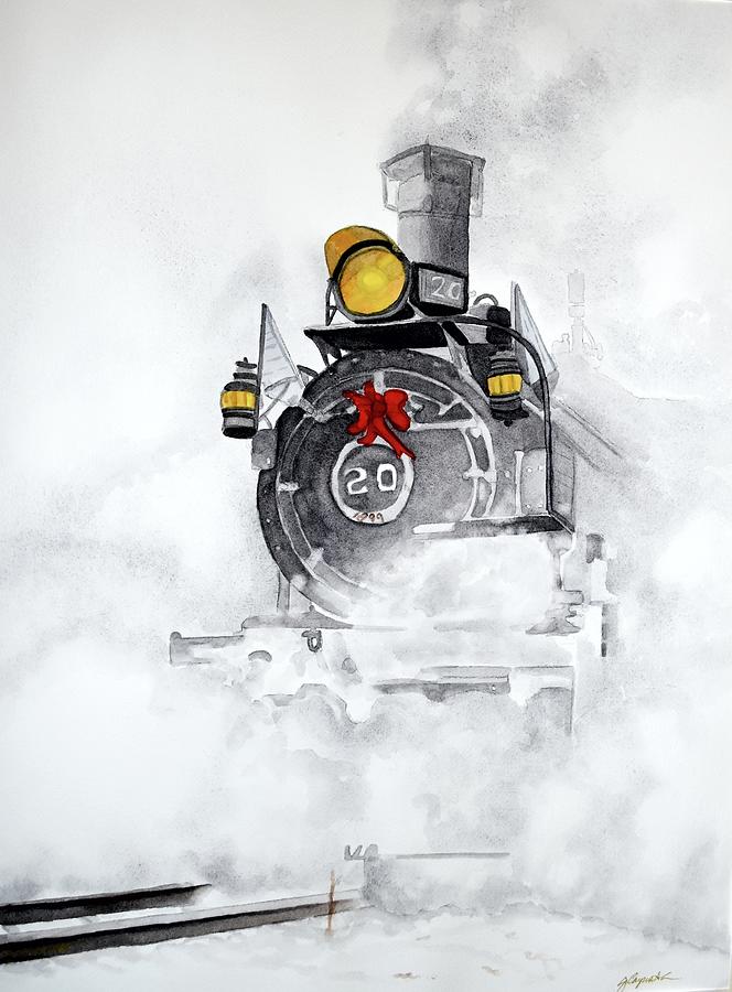 Ghost Train Painting by Gerald Carpenter