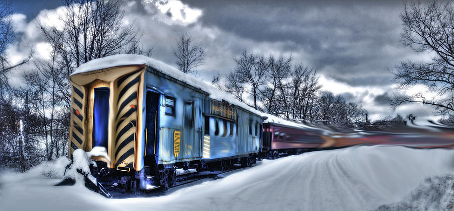 Ghost Train in an Existential Storm Photograph by Wayne King