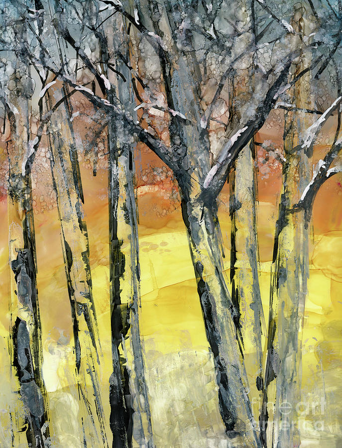 Ghost Trees Painting by Julie Greene-Graham