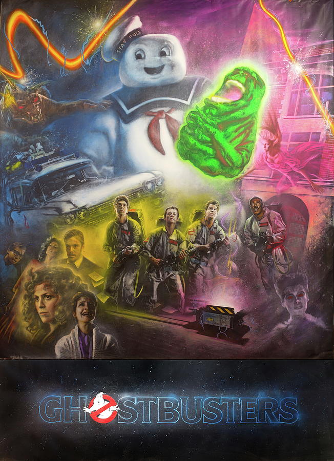 GHOSTBUSTERS 1984 Delux Edition Painting By Michael Andrew Law Cheuk   Ghostbusters 1984 Delux Edition Michael Andrew Law Cheuk Yui 