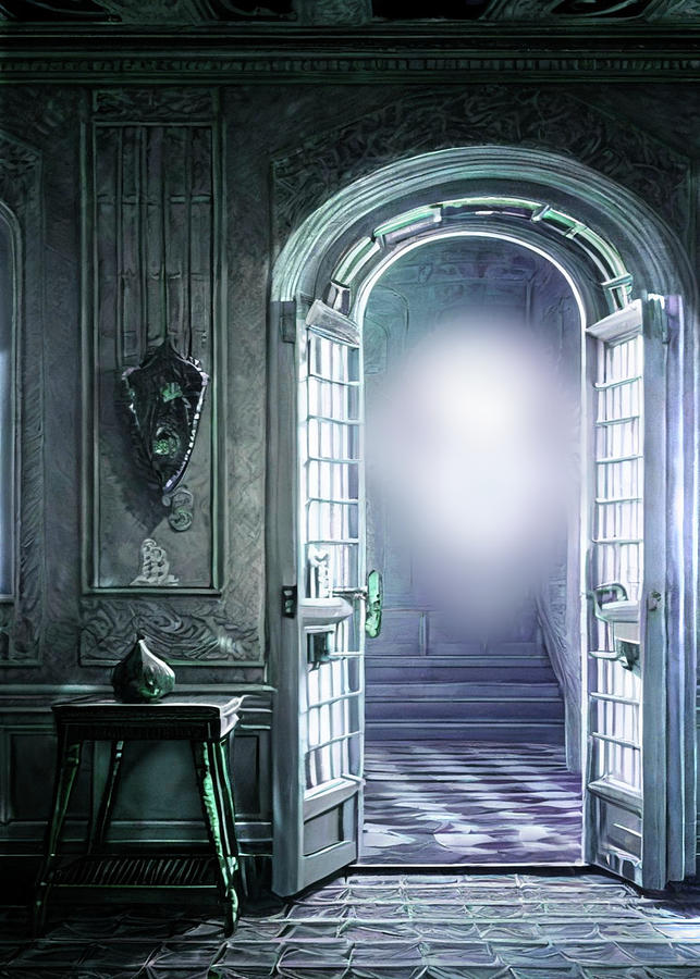 Ghostly Impression in a Haunted House Digital Art by Delynn Addams