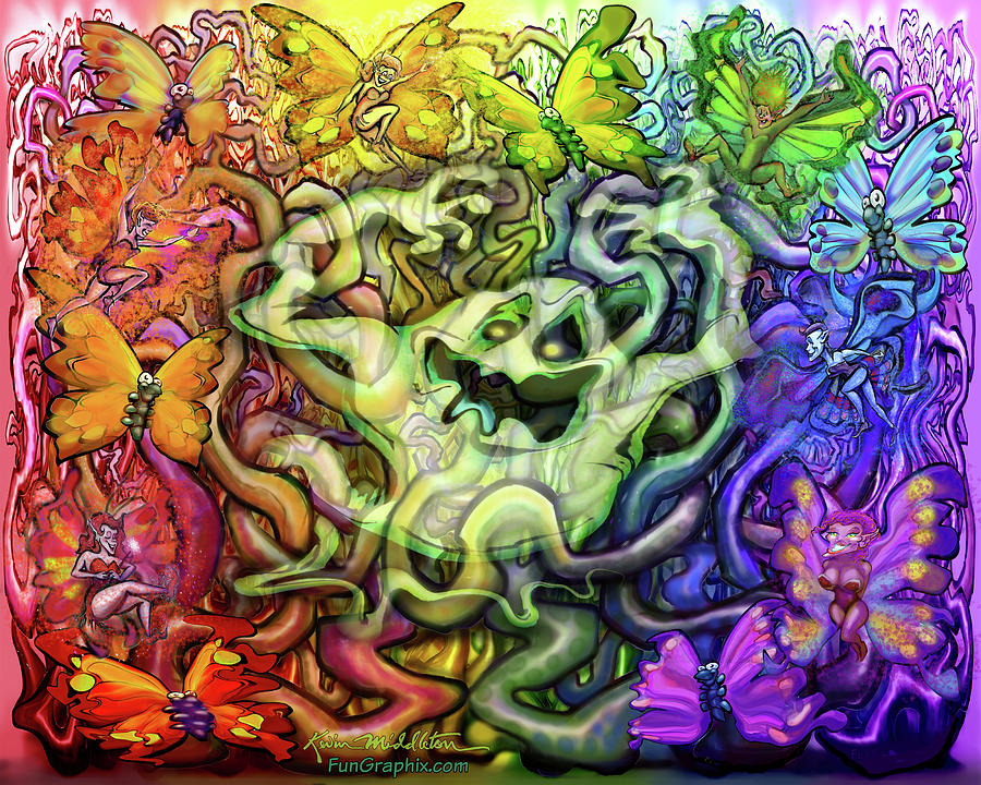Ghostly Rainbow Magic Digital Art by Kevin Middleton