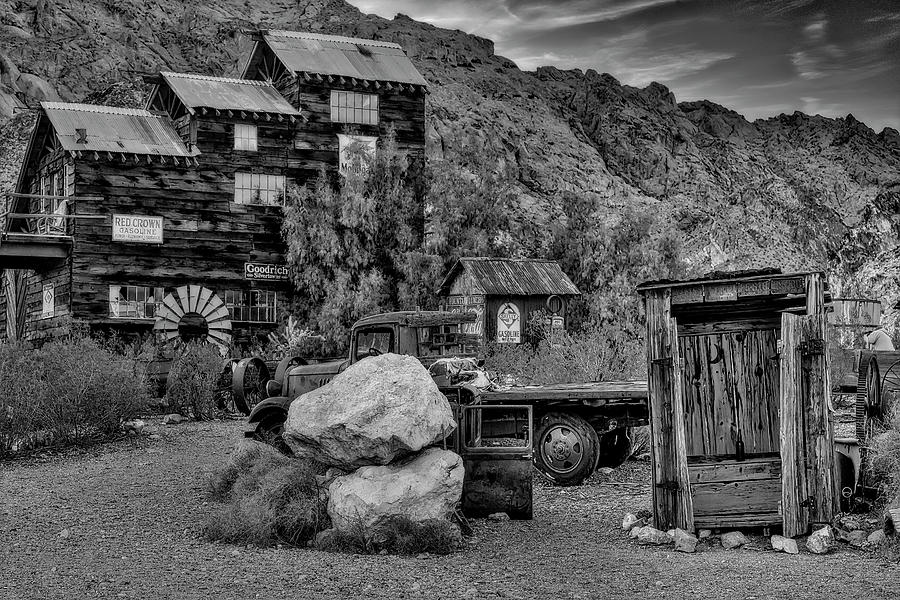 Ghosttown BW Photograph by Susan Candelario
