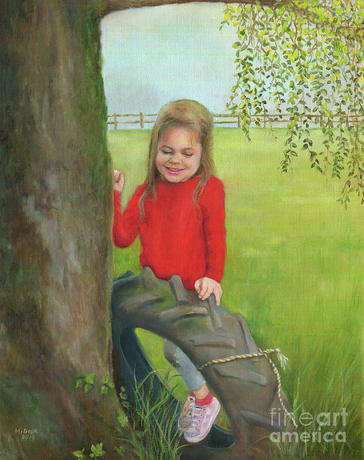 Portrait Painting - Giada by Marlene Book