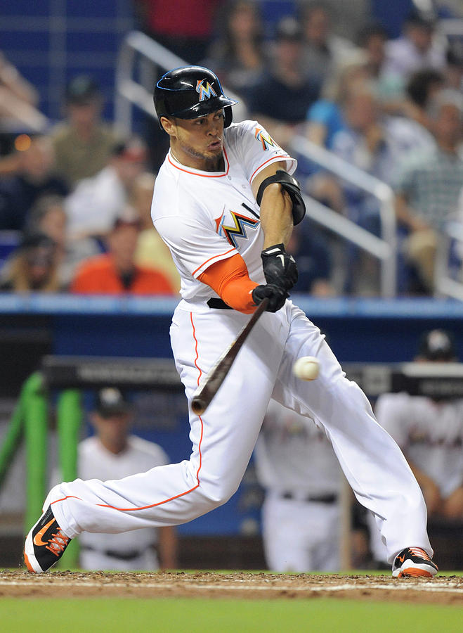 Giancarlo Stanton Photograph by Rhona Wise Giancarlo Stanton Photograph by Rhona Wise