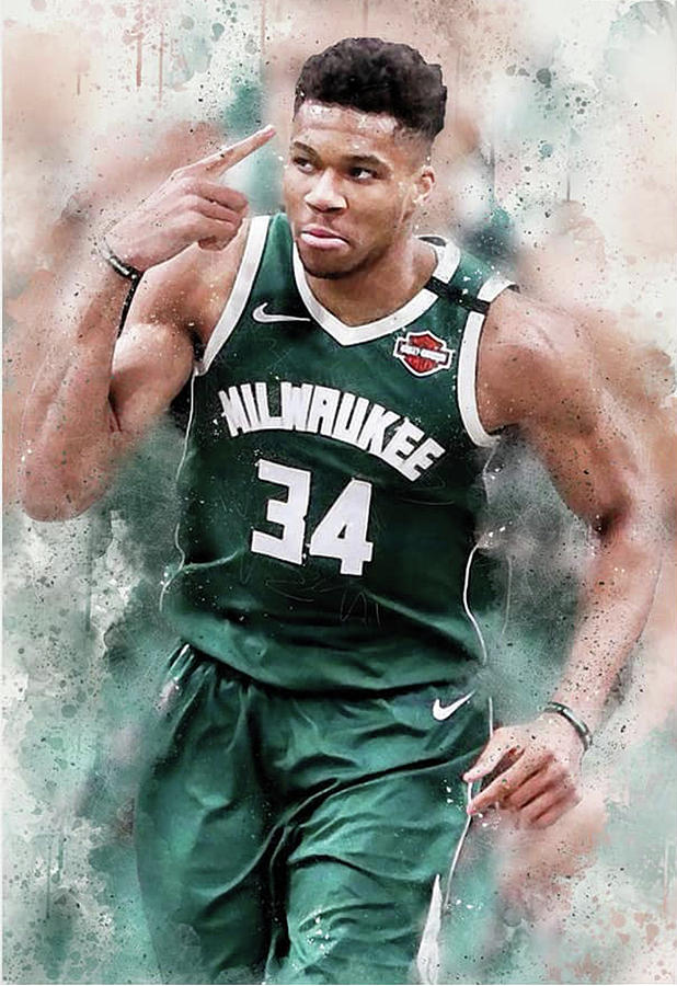 Giannis Antetokounmpo Digital Art by Dortha Brekke - Fine Art America