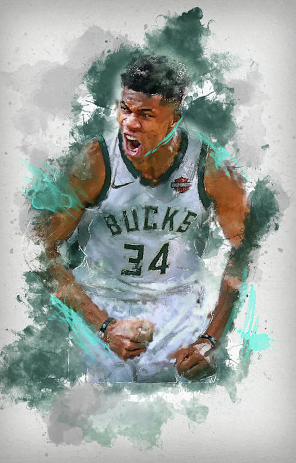 Giannis Antetokounmpo Fight Digital Art by Dortha Brekke - Pixels