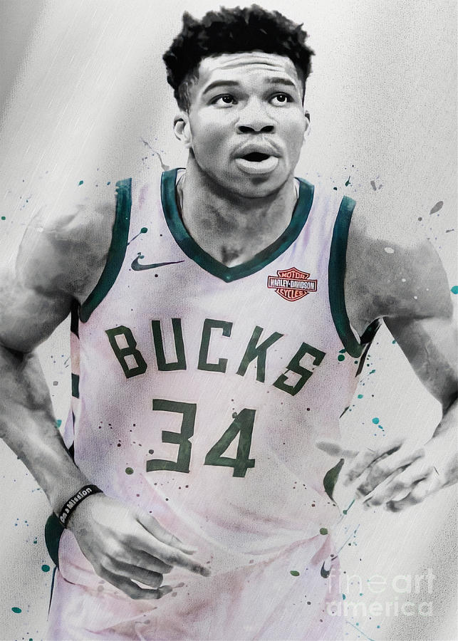 Giannis Antetokounmpo Digital Art by Kun Pact