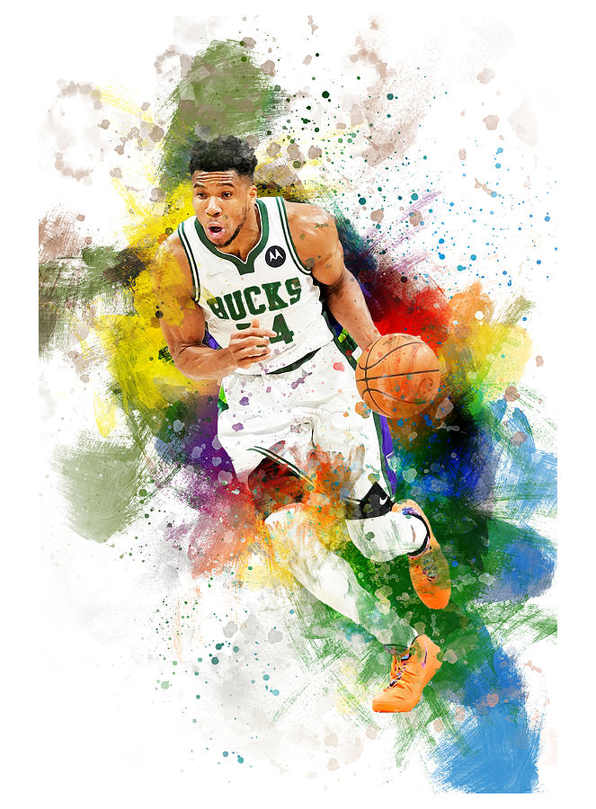 Giannis Antetokounmpo Milwaukee Bucks Digital Art by Afrio Adistira ...