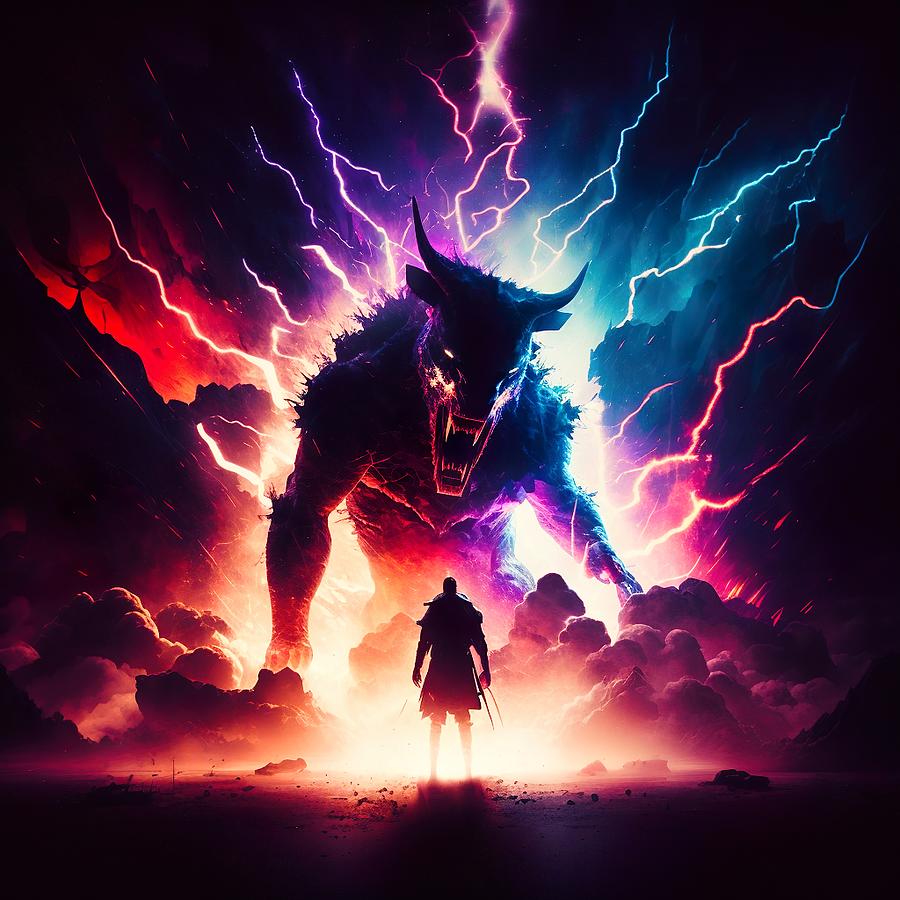 Werewolf in anime form on Craiyon-demhanvico.com.vn