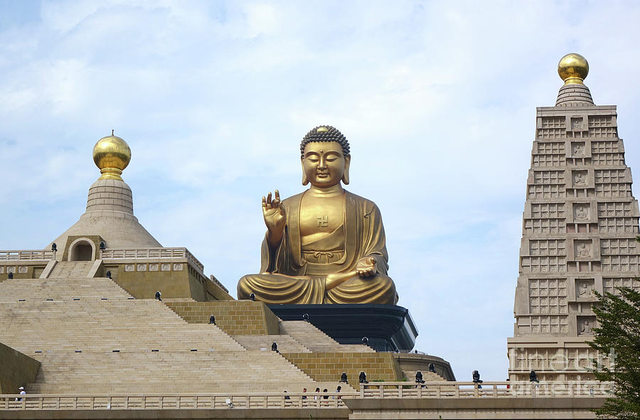 Giant Buddha Statue in Taiwan Photograph by Yali Shi