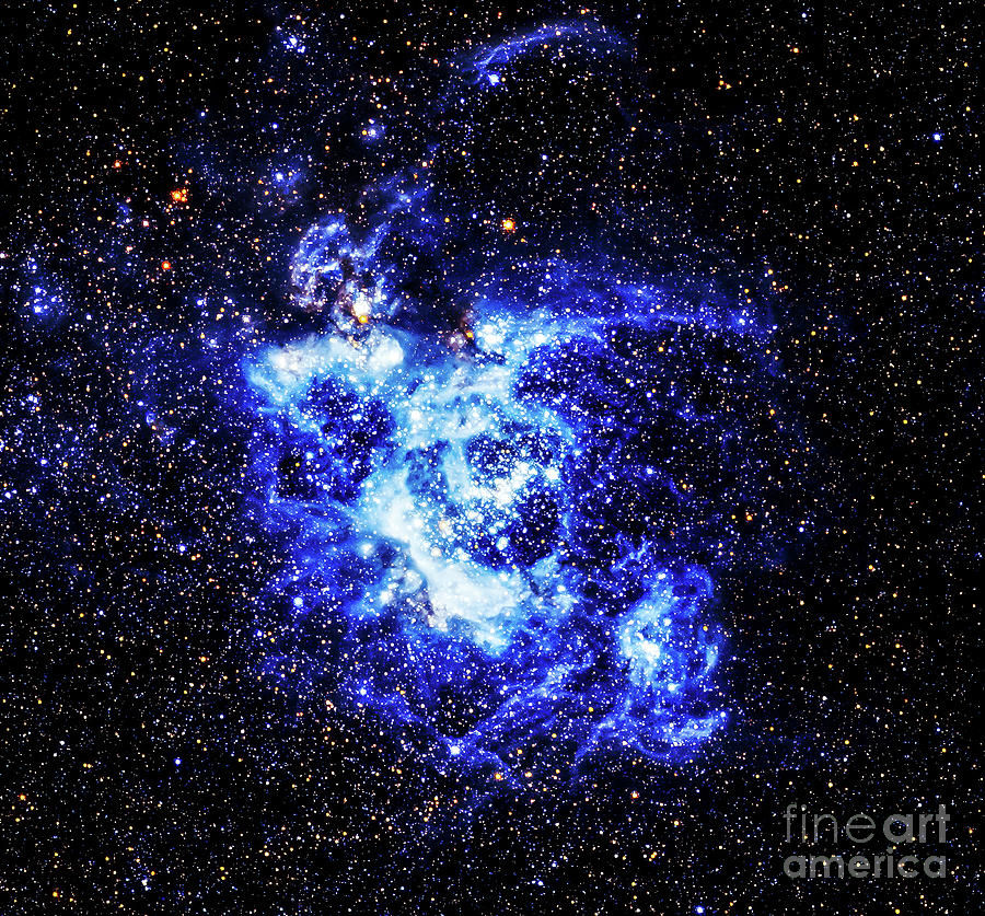 Giant Gas Cloud in Triangulum Galaxy Photograph by M G Whittingham