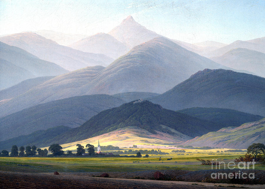 Giant Mountains by Caspar David Friedrich Painting by Caspar David ...