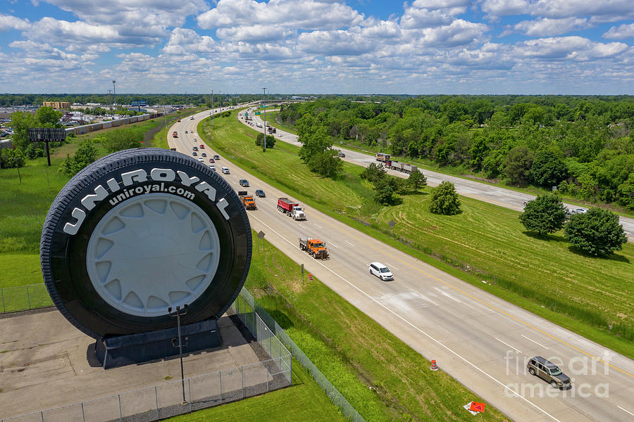 Giant Tire Photograph by Jim West