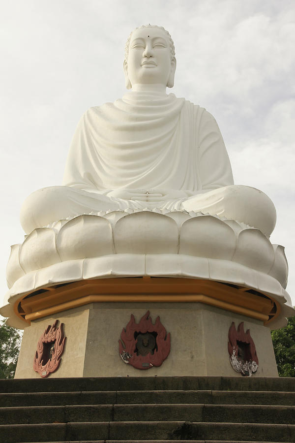 Giant White Buddha Photograph by Josu Ozkaritz