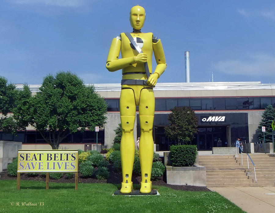 Giant Yellow Crash Dummy Photograph by Brian Wallace
