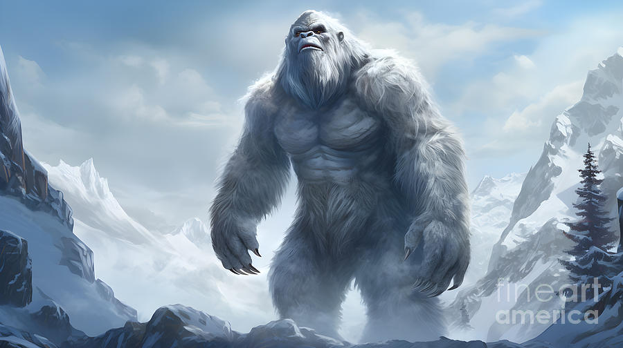 Giant Yeti Digital Art by AImages Art - Fine Art America