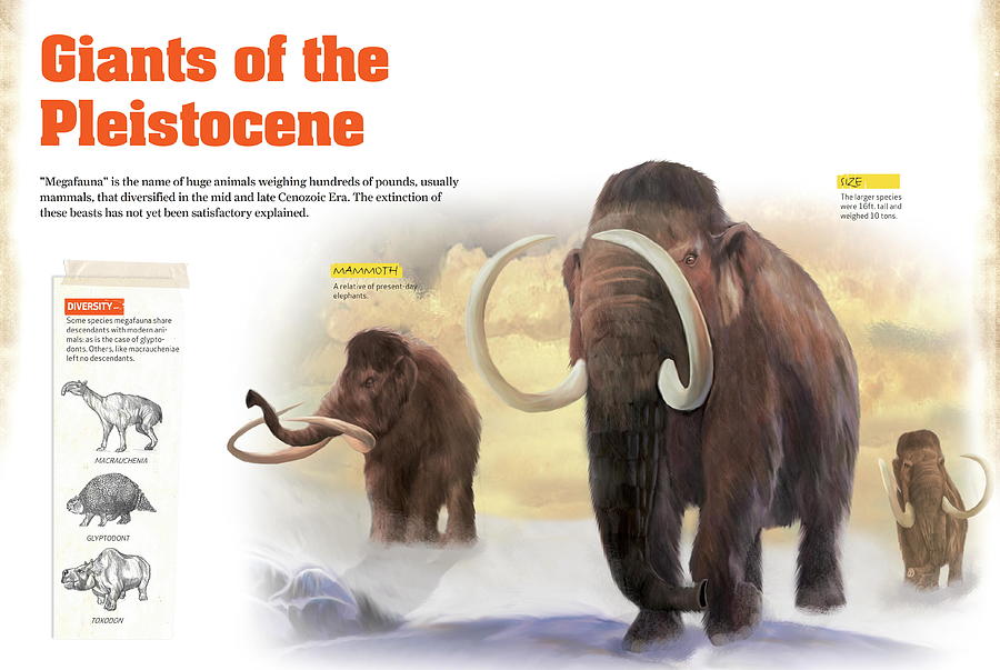 Giants from the Pleistocene period Digital Art by Album - Fine Art America