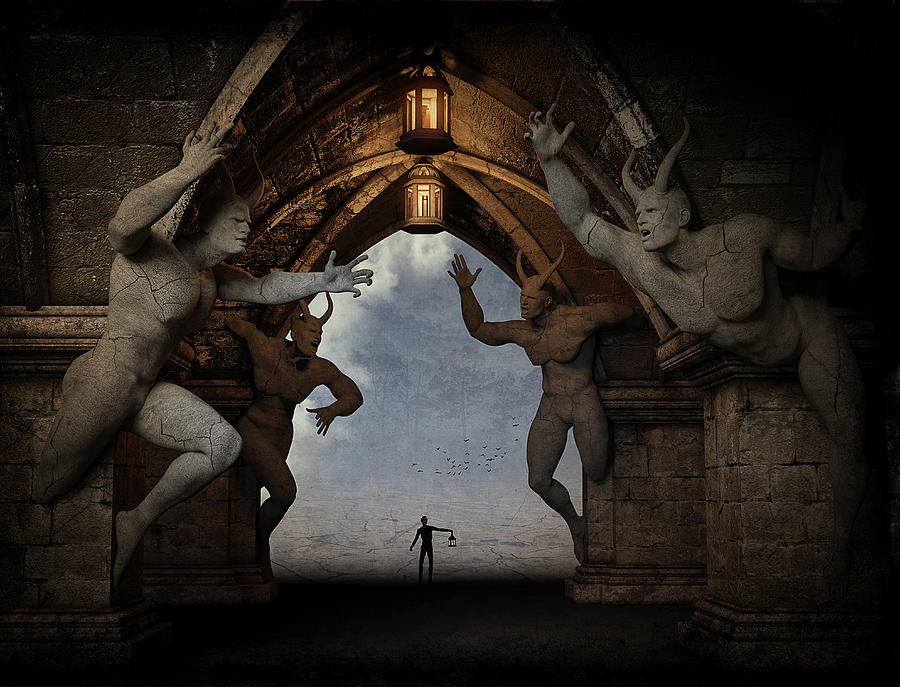 Giants in Stone Digital Art by Alisa Williams
