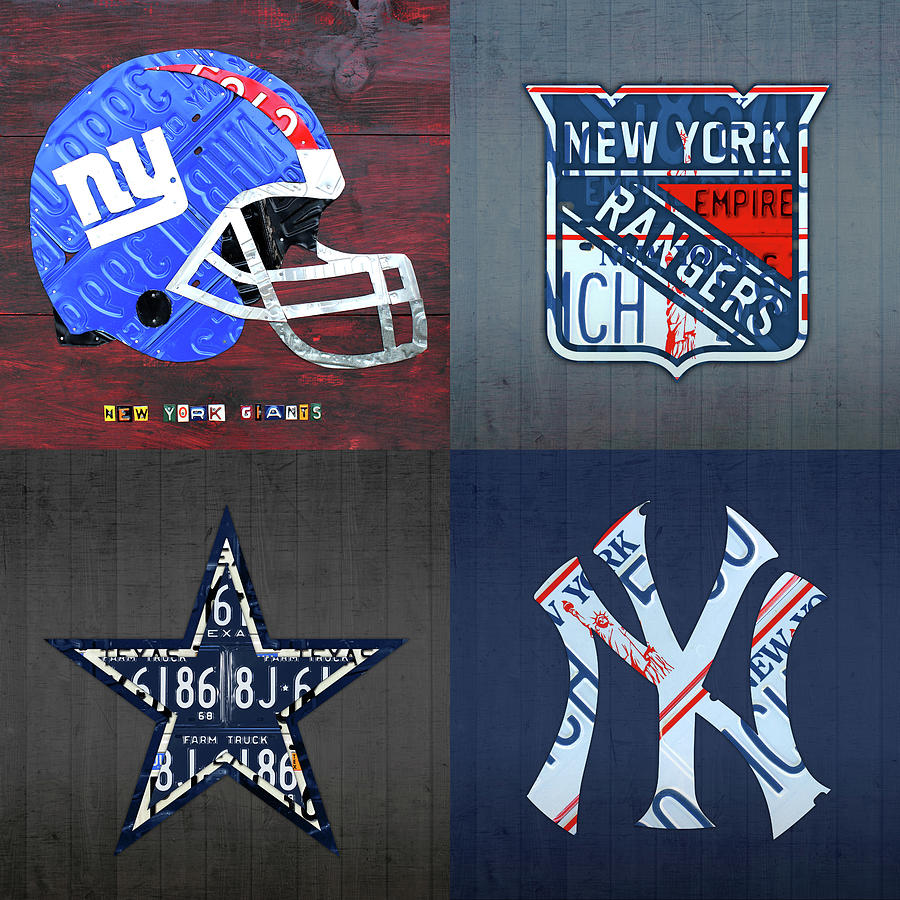 : Dallas Cowboys vs. New York Giants Framed 10 x 20