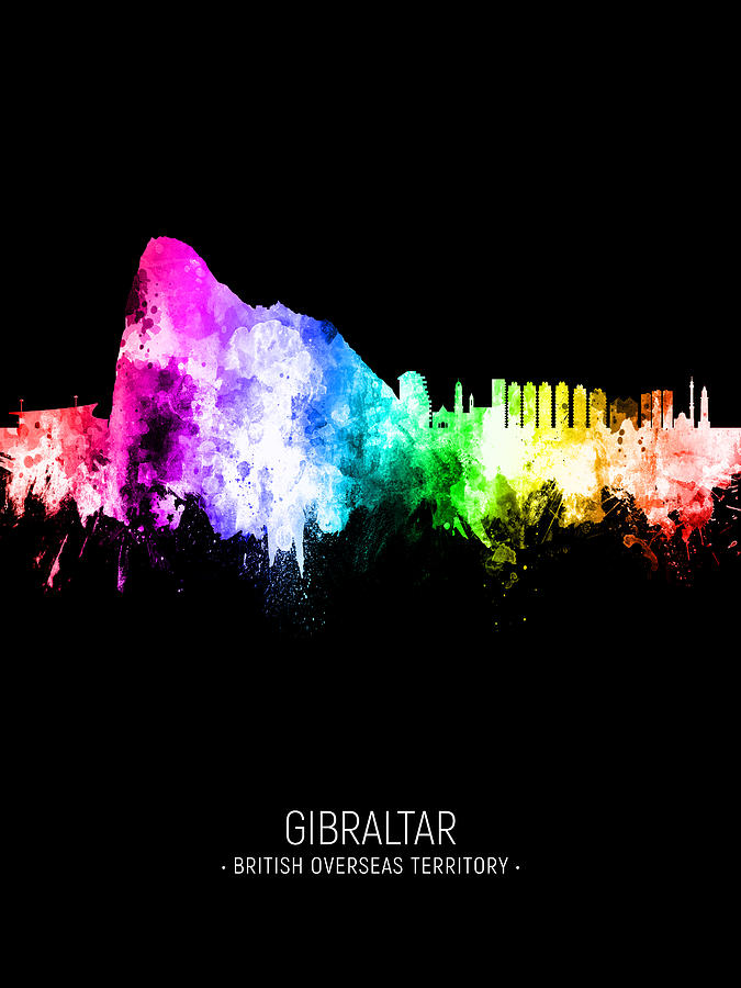 Gibraltar Skyline #83 Digital Art by Michael Tompsett