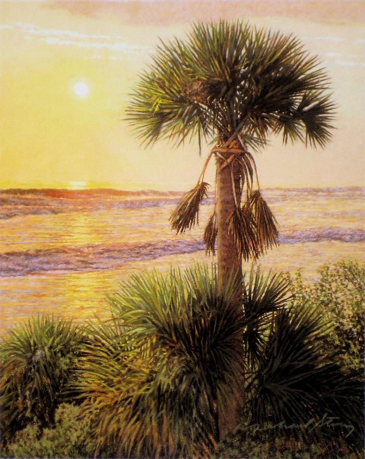Landscape Painting - GICLEE Palmetto Sunrise by Michael Story