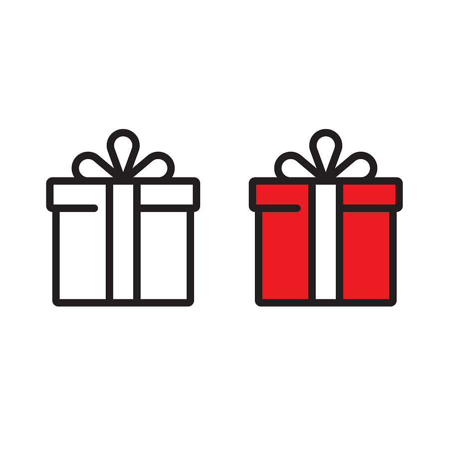 Gift Box Icon Vector Design. Drawing by Designer29