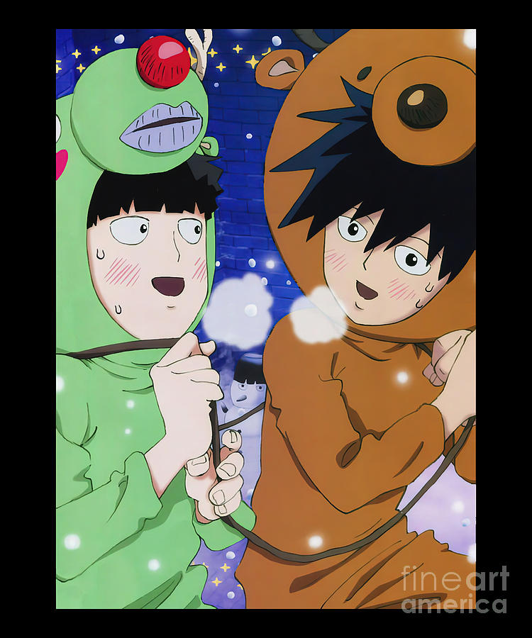 Gifts For Men Mob Anime Psycho 100 Awesome For Movie Fan Wood Print