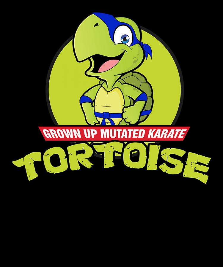 Gift For Men Turtles Movie Grown Up Mutated Karate Tortoise Digital Art ...