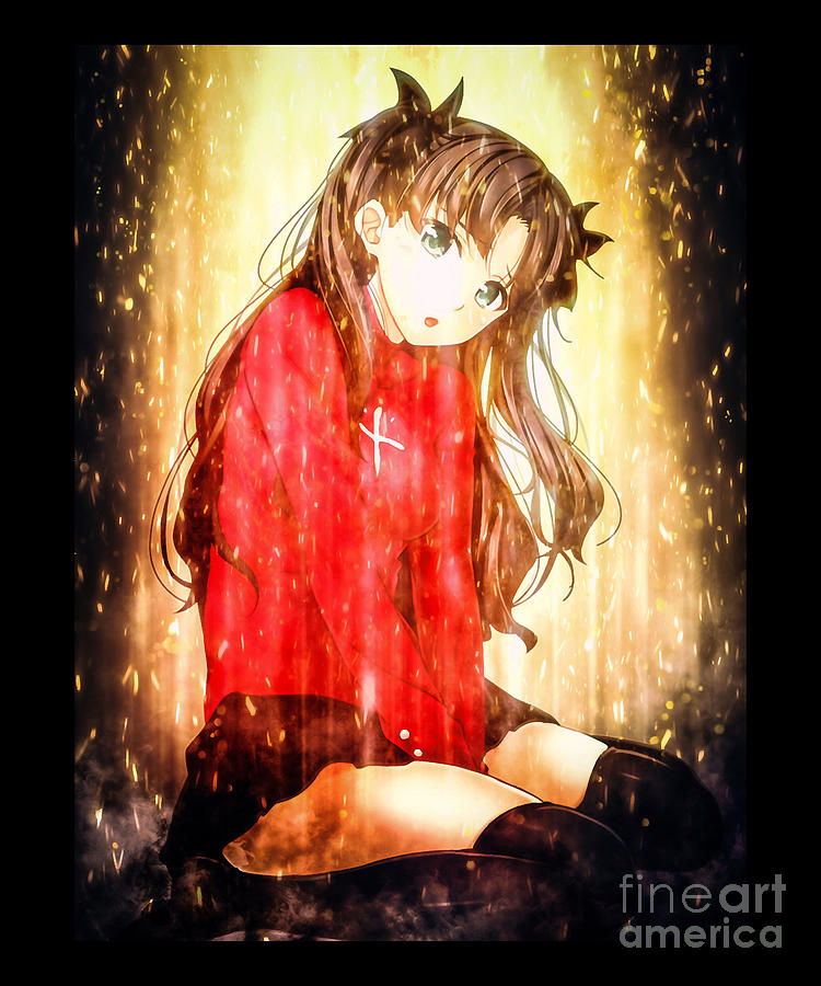 Mens Best Fate Rin Stay Tohsaka Night Gift Movie Fans by Anime Chipi