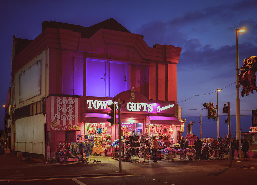 Gift shop at night Photograph by Nick Barkworth