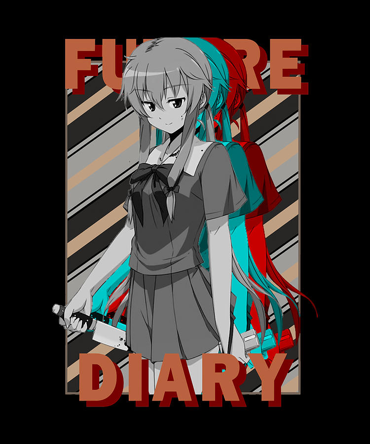 Gift Yuno Gasai Future Diary Mirai Nikki Monochrome Rgb Glitch Design Anime  Drawing by Future Diary Anime - Fine Art America