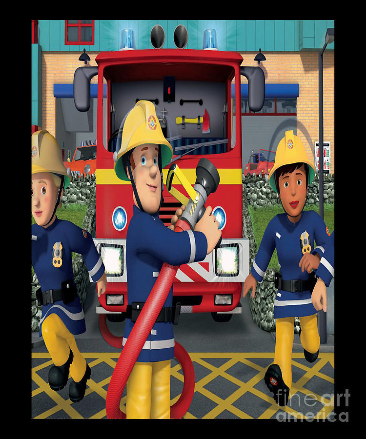 Gifts Idea Cartoon Fireman Names For Sam Children Love You Drawing by ...