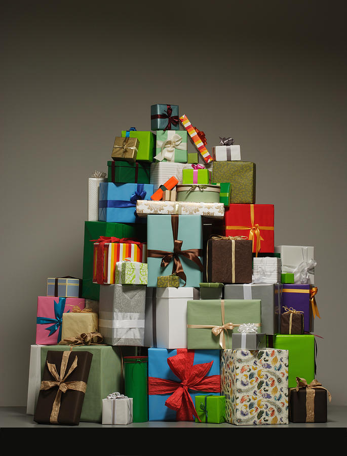Gifts in pile Photograph by Paul Taylor