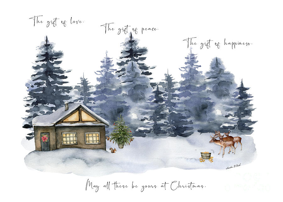 Gifts of Christmas Digital Art by Sandra Clark