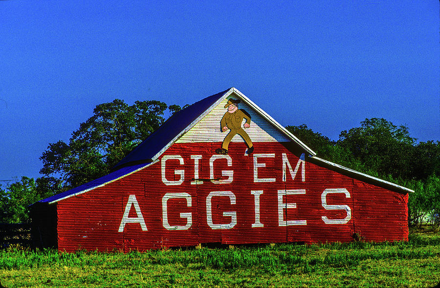 Gig Em Aggies Photograph by Daniel Richards - Pixels