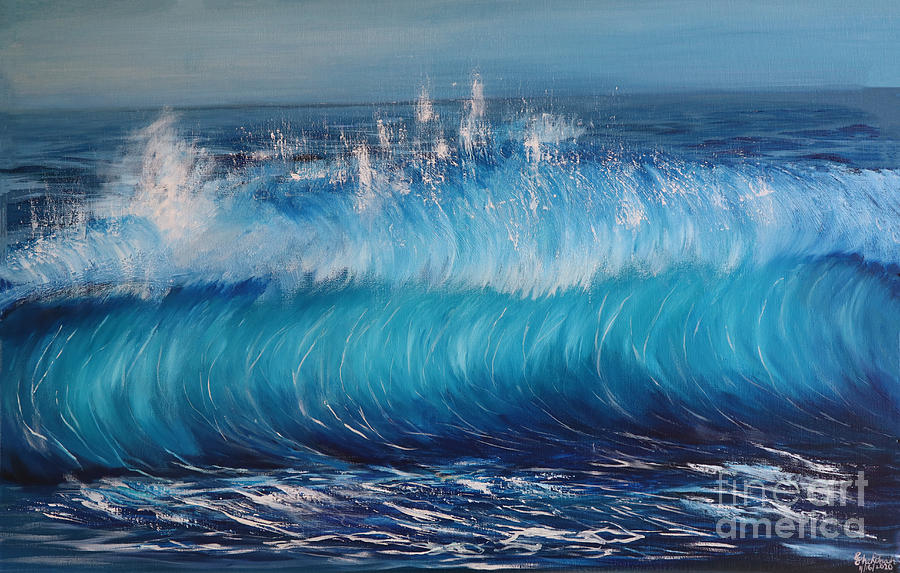 Gigantic Wave Painting by Shekinah Ballard - Fine Art America