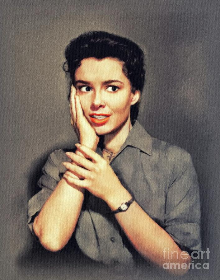 Gigi Perreau, Vintage Actress Painting