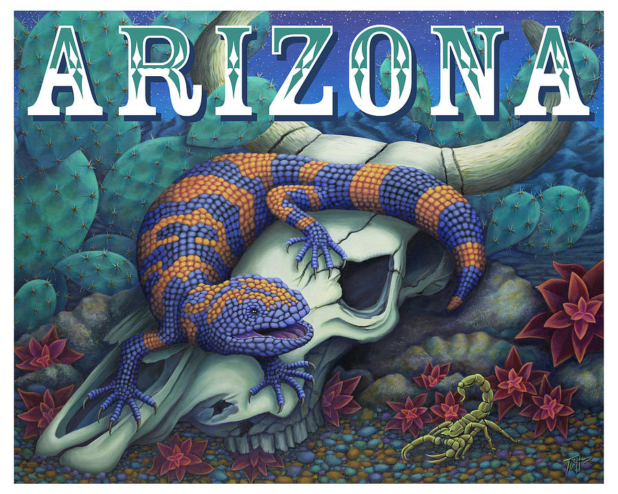 Gila Arizona Painting by Tish Wynne