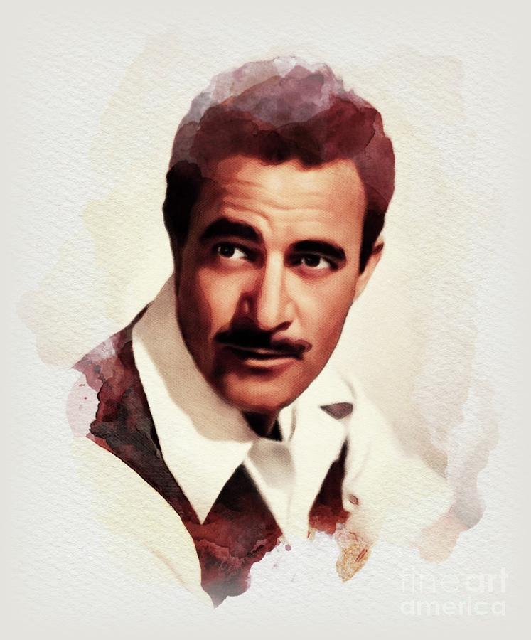 Gilbert Roland, Movie Star Painting by Esoterica Art Agency - Fine Art ...