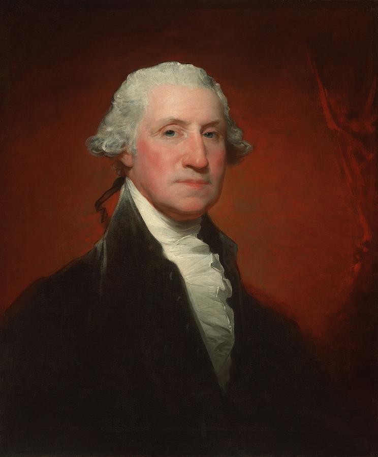 GILBERT STUART George Washington Vaughan-Sinclair portrait 1795 ...