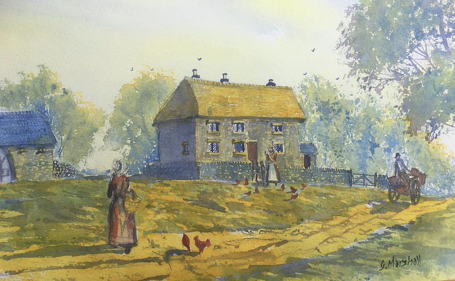 Gildersome Manor House Painting by Glenn Marshall