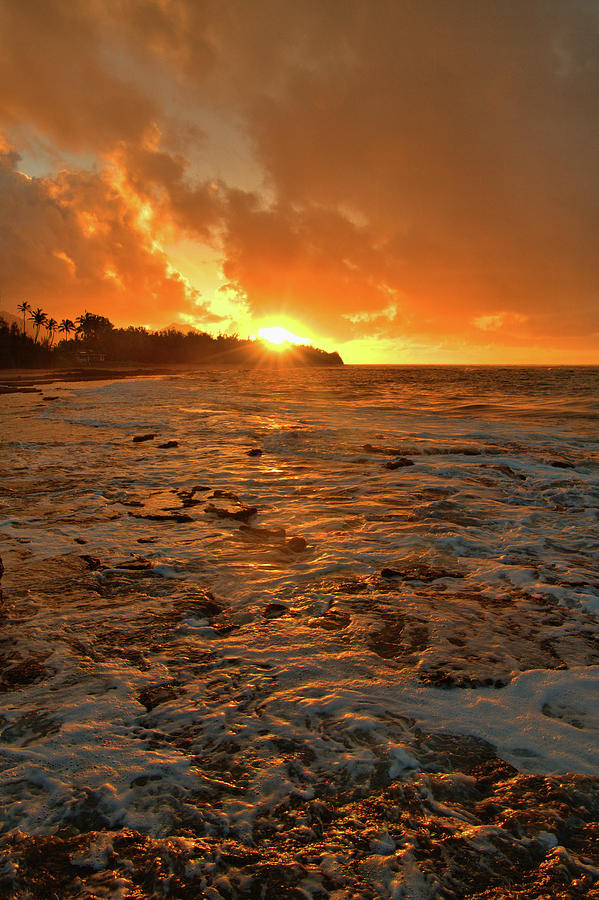 Gillans Beach Sunrise Photograph by Stephen Vecchiotti