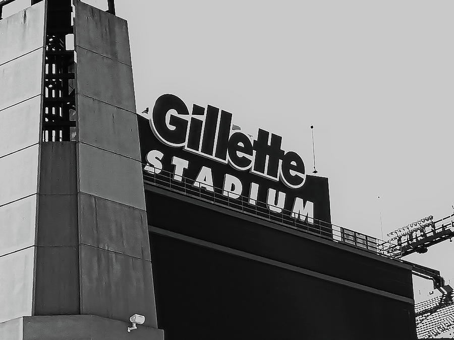 Gillette Stadium Sign Photograph