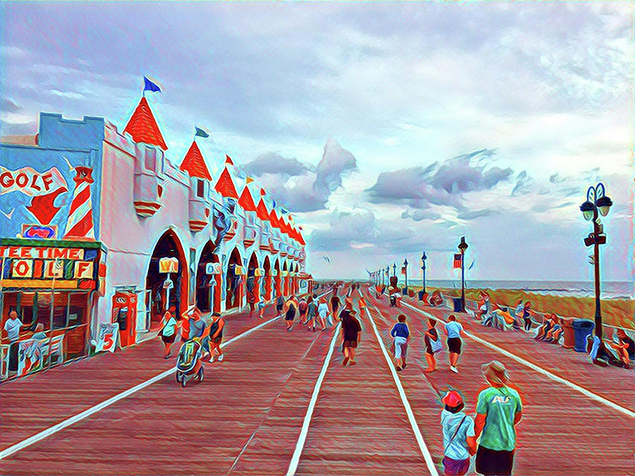 Gillians On The Ocean City Boardwalk Digital Art