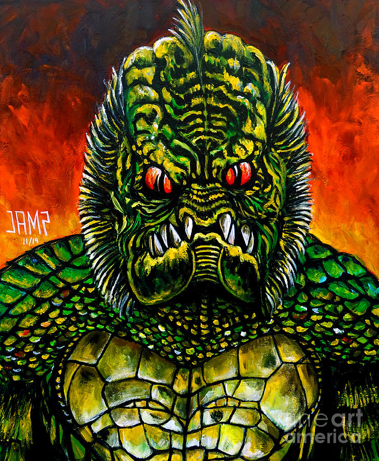 Gillman Painting - Gillman Monster Squad by Jose Mendez Gillman Painting - Gillman Monster Squad by Jose Mendez