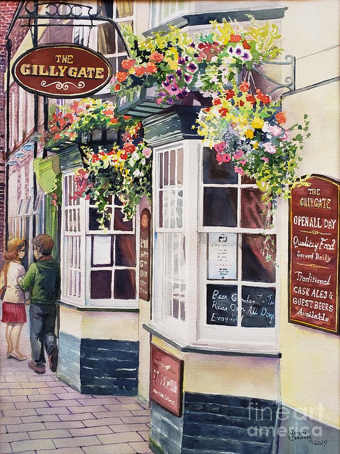 Gillygate, York, UK Painting by Merana Cadorette